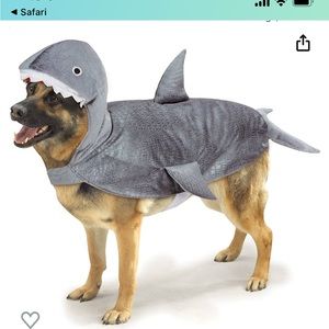 New XL Shark Costume for Dogs
